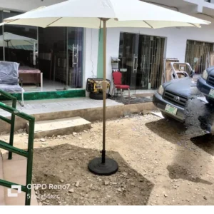 Patio Outdoor Umbrella White Small Size