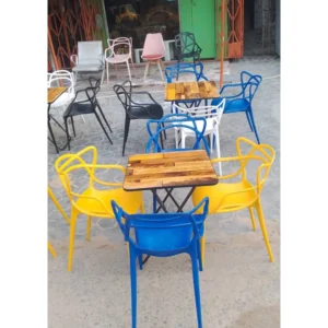 Restaurant Chairs With Table 4 Seaters Plastics