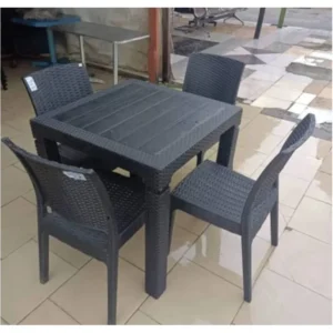 Restaurant Chairs and Table 4 Seater Plastics
